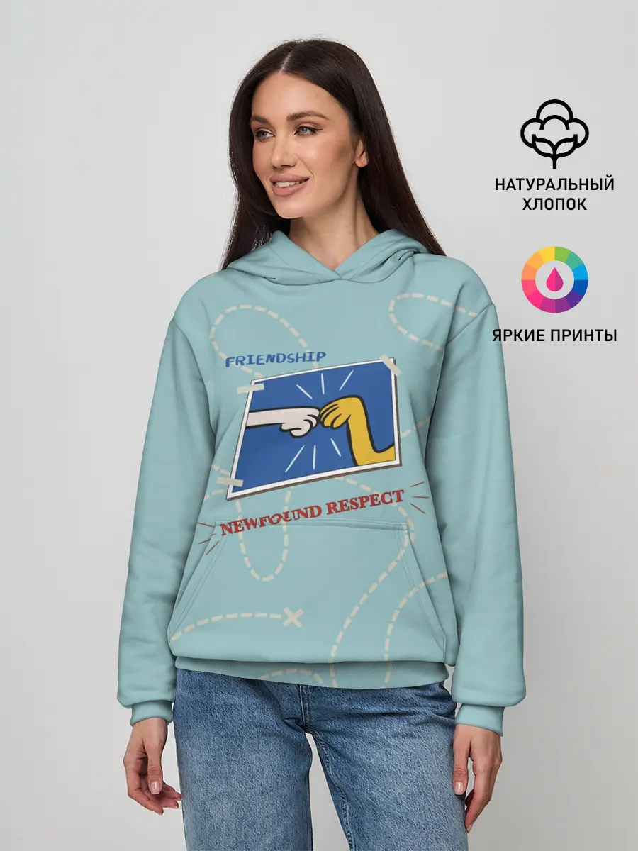 Женское худи / Friendship. Adventure time