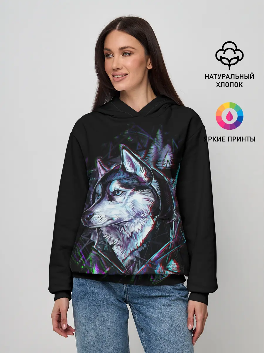 Женское худи / Волк