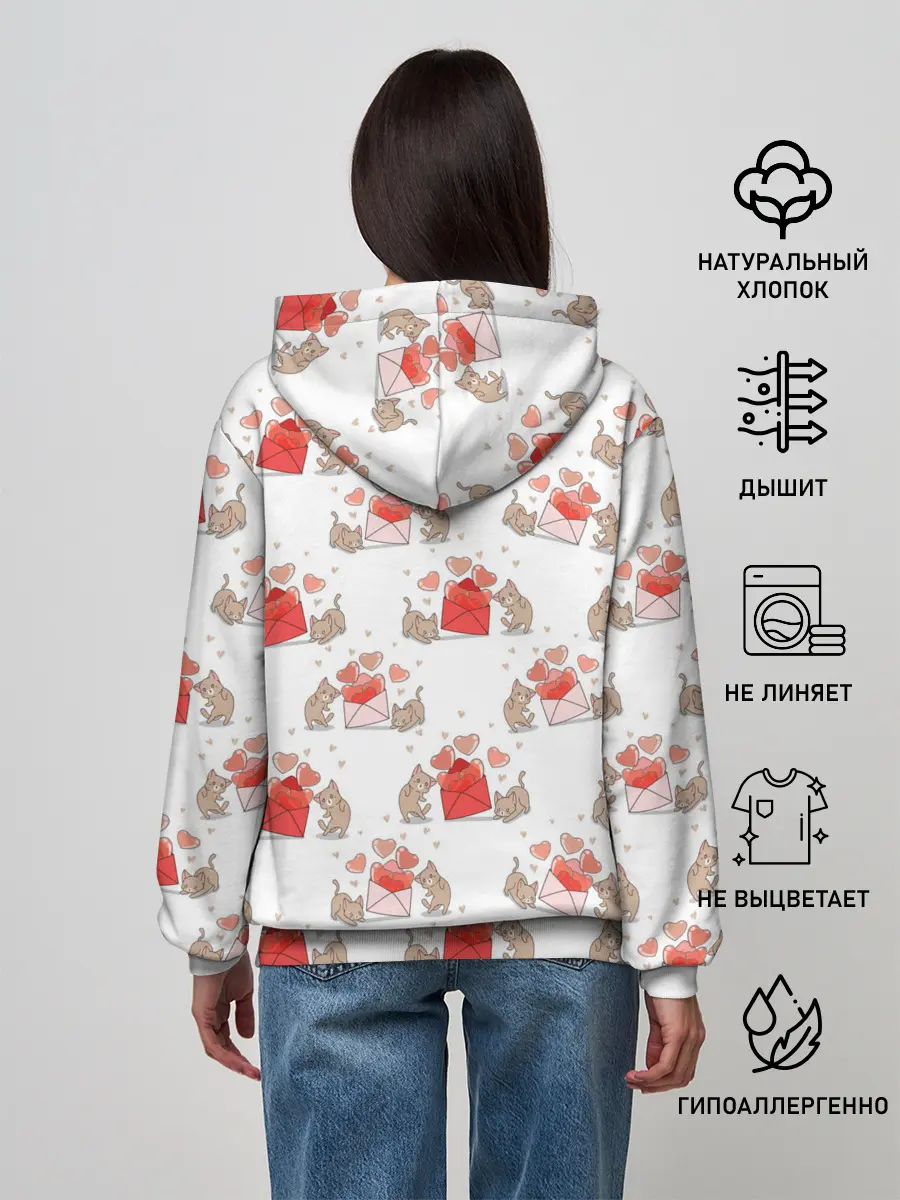 Женское худи / Котики