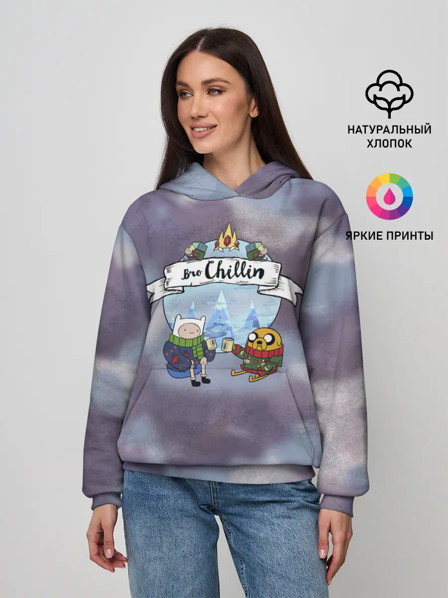 Женское худи / Фин и Джейк