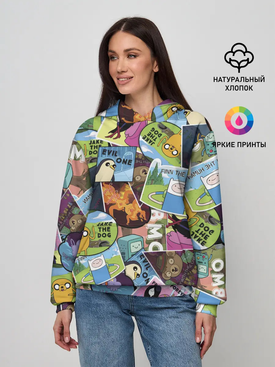 Женское худи / Время Приключений