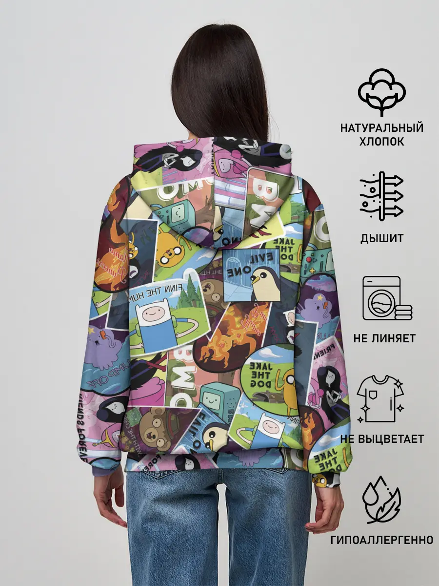 Женское худи / Время Приключений