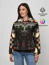 Женское худи / ФРАКТАЛЬНЫЙ ОПТИЧЕСКИЙ УЗОР