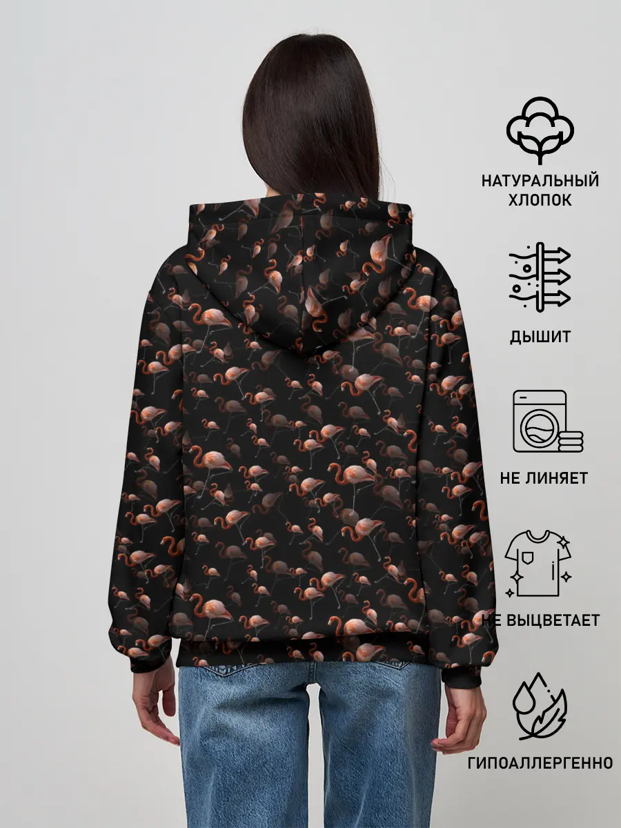 Женское худи / Фламинго