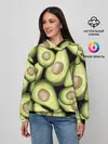 Женское худи / Avocado background
