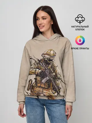 Женское худи / Военный