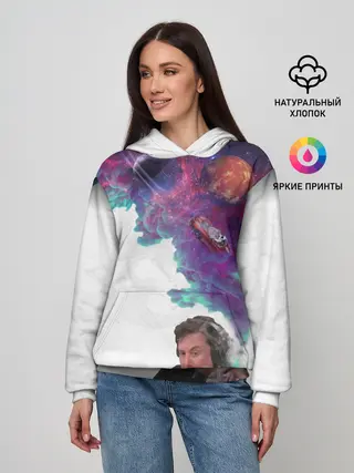 Женское худи / Илон Маск курит космос