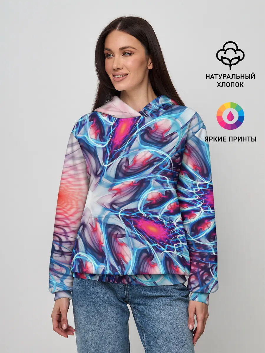Женское худи / ABSTRACTION ILLUSION