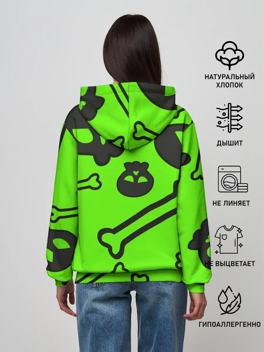 Женское худи / Черепа