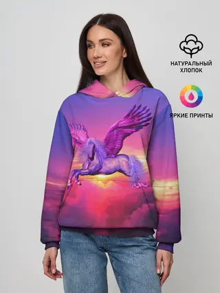 Женское худи / Dusk Sky Horse