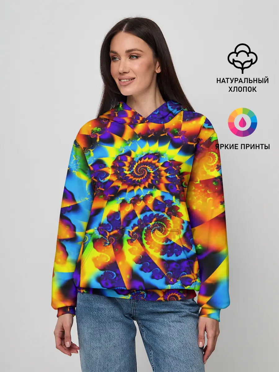 Женское худи / TIE-DYE COLOR
