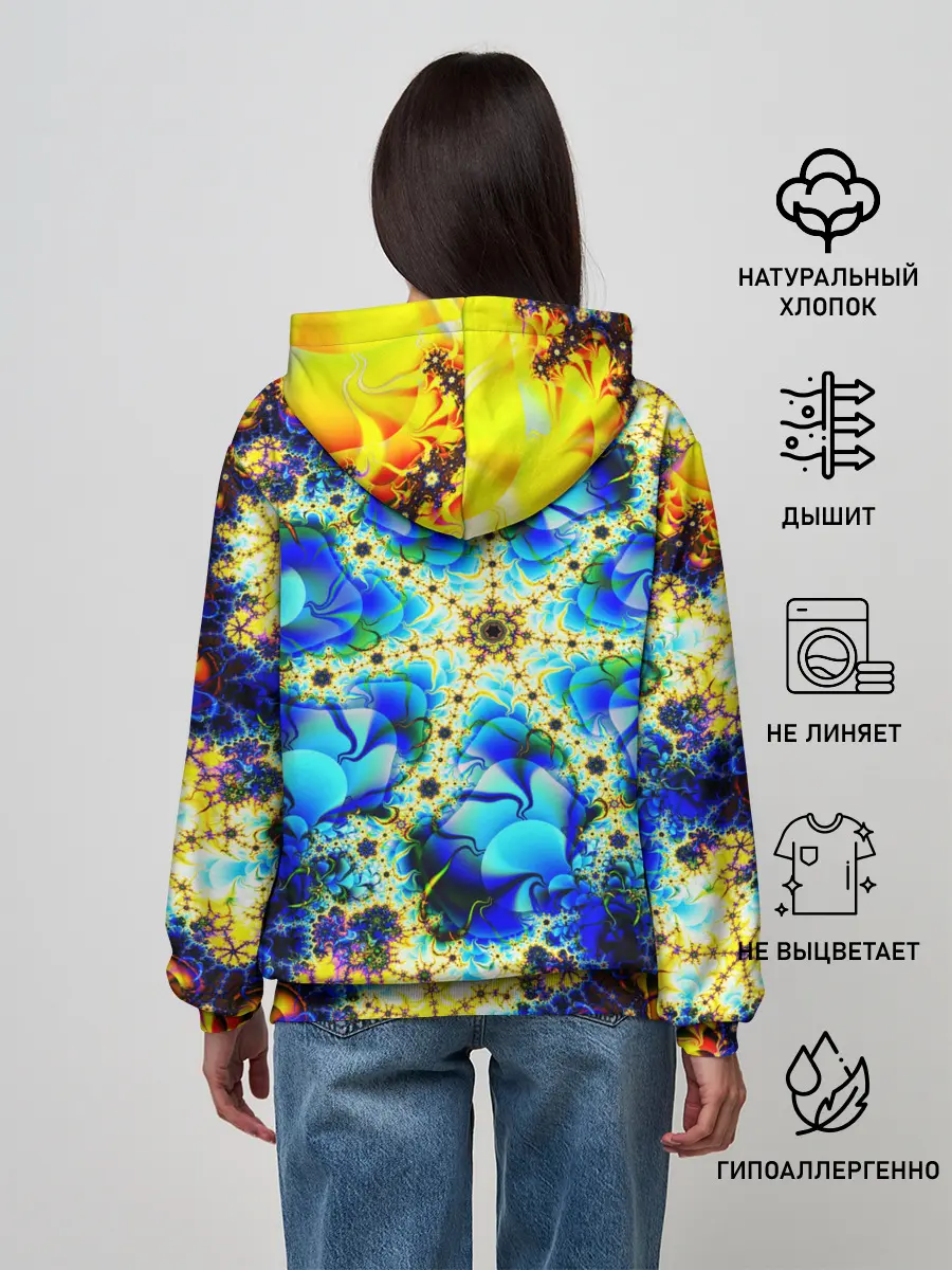 Женское худи / ИЛЛЮЗИЯ ФРАКТАЛОВ