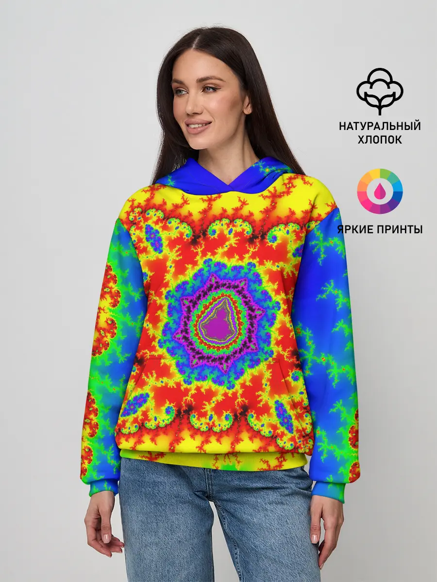 Женское худи / АБСТРАКТНЫЕ РАЗРЫВЫ