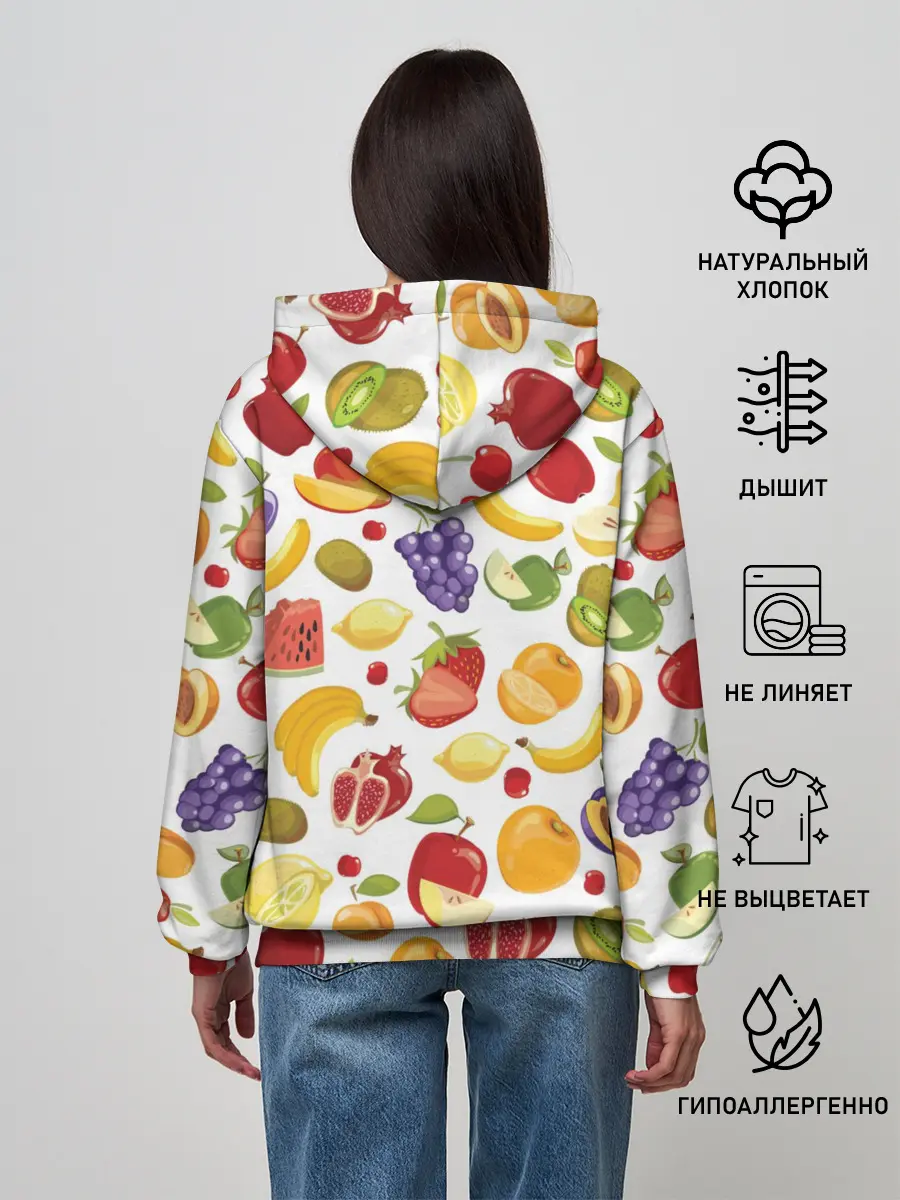 Женское худи / Фрукты