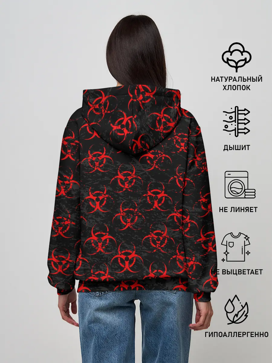 Женское худи / RED BIOHAZARD