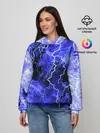 Женское худи / МОЛНИЯ BLUE