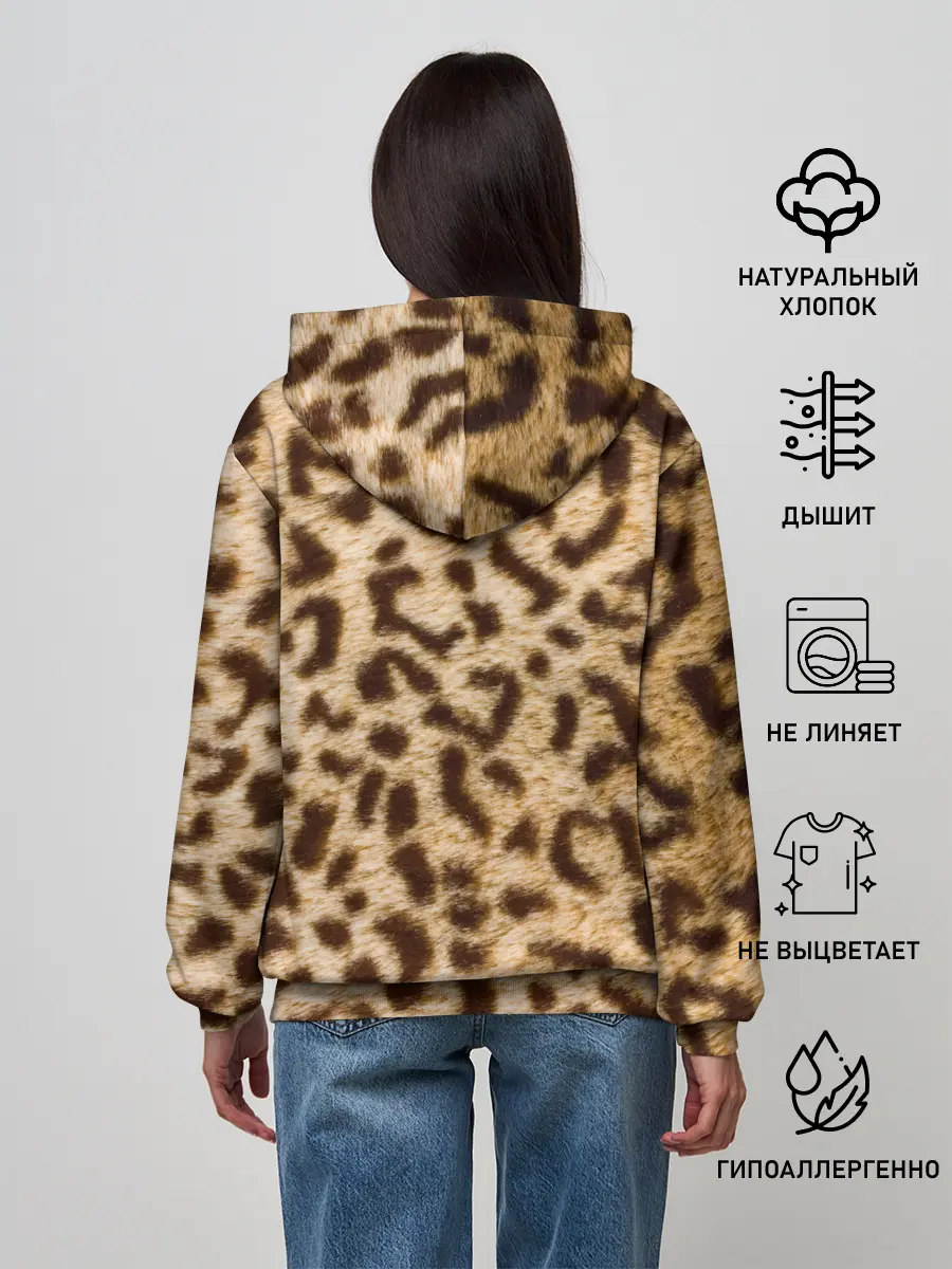 Женское худи / Леопард