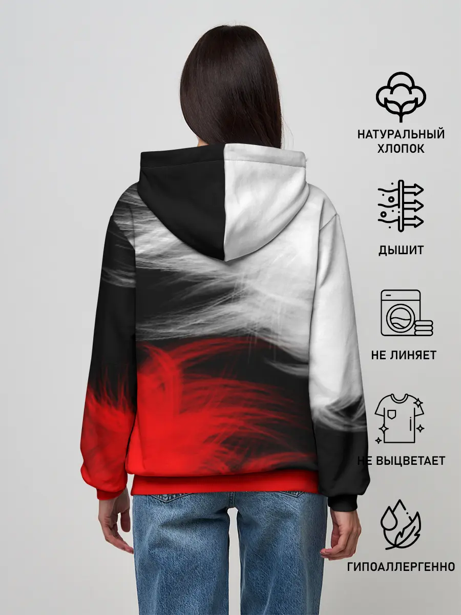 Женское худи / ПЕРЬЯ