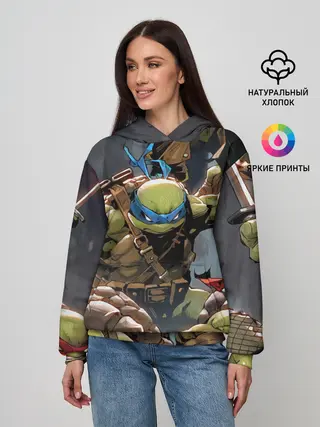 Женское худи / ЧЕРЕПАШКИ