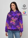 Женское худи / БАБОЧКИ ПАТТЕРН | BUTTERFLY PATTERN