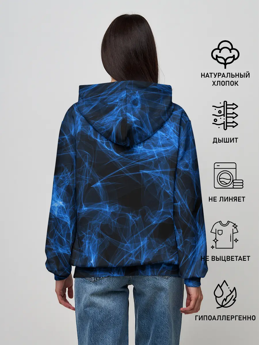 Женское худи / NEON SMOKES STRIPES