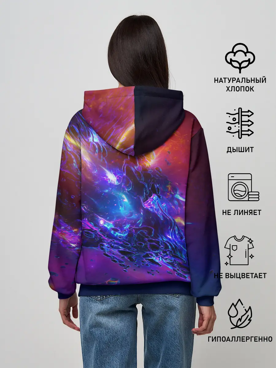 Женское худи / SPACE ABSTRACT