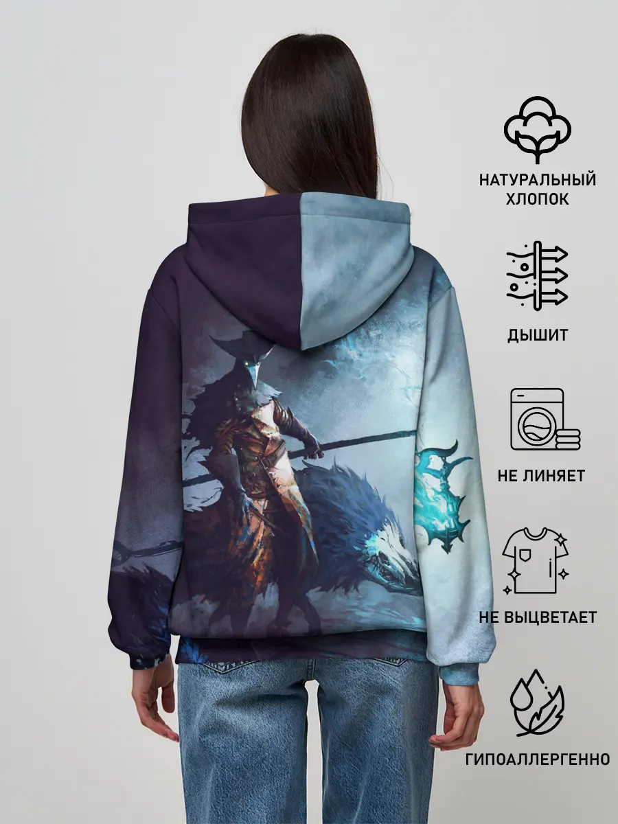 Женское худи / Plague Doctor painting