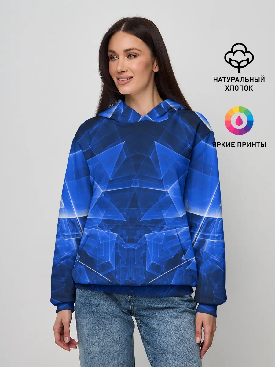 Женское худи / СИНЯЯ БРОНЯ