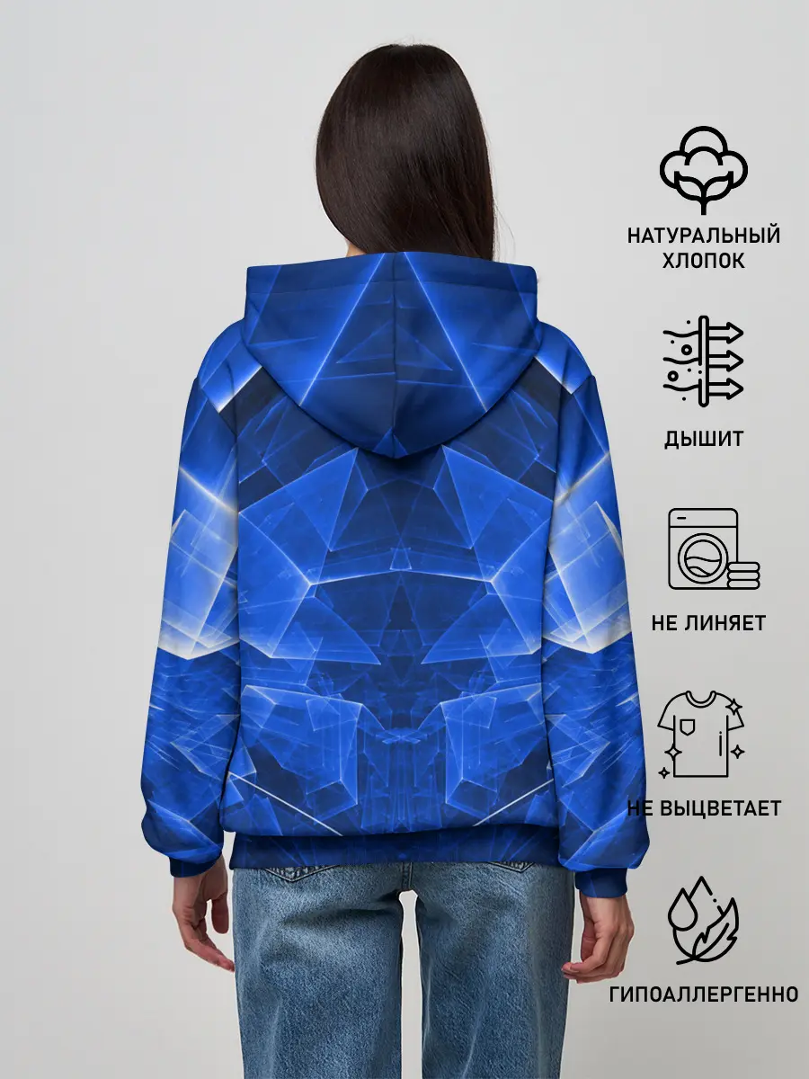 Женское худи / СИНЯЯ БРОНЯ