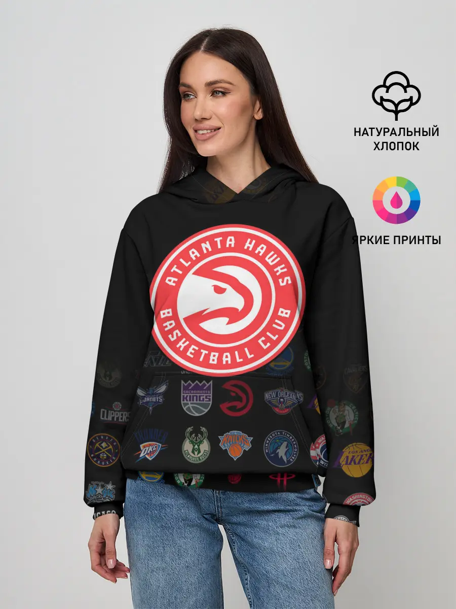 Женское худи / Atlanta Hawks