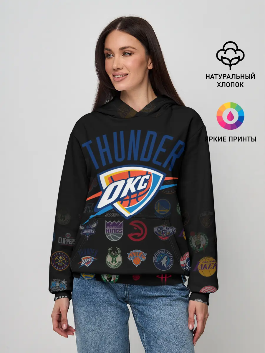 Женское худи / Oklahoma City Thunder