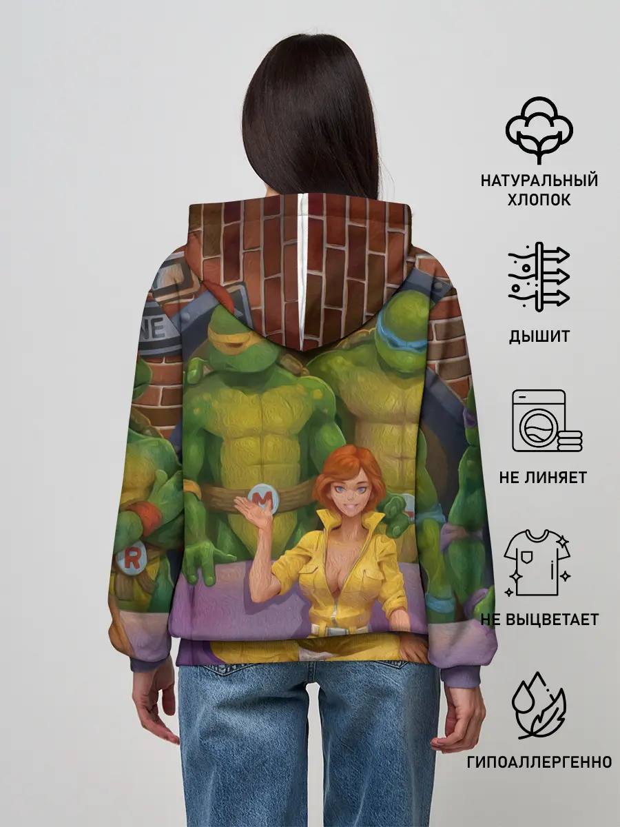 Женское худи / ЧЕРЕПАШКИХАБ