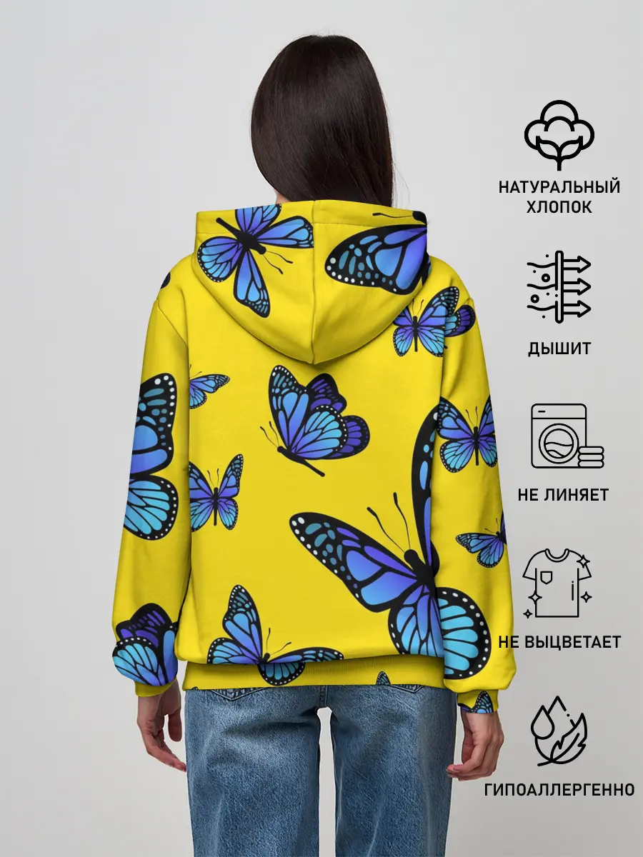 Женское худи / БАБОЧКИ