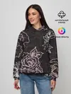 Женское худи / Цветочный узор