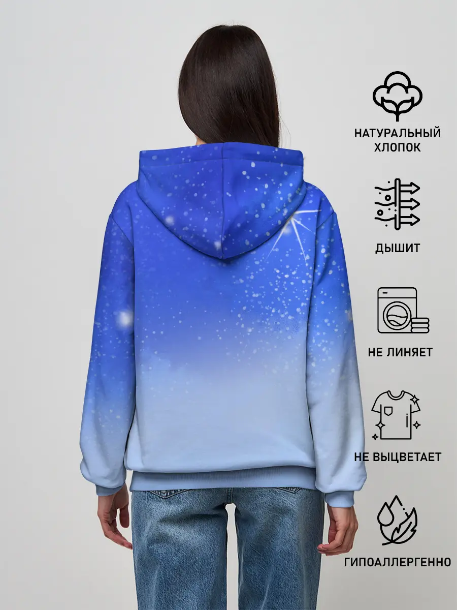 Женское худи / Кот и космос