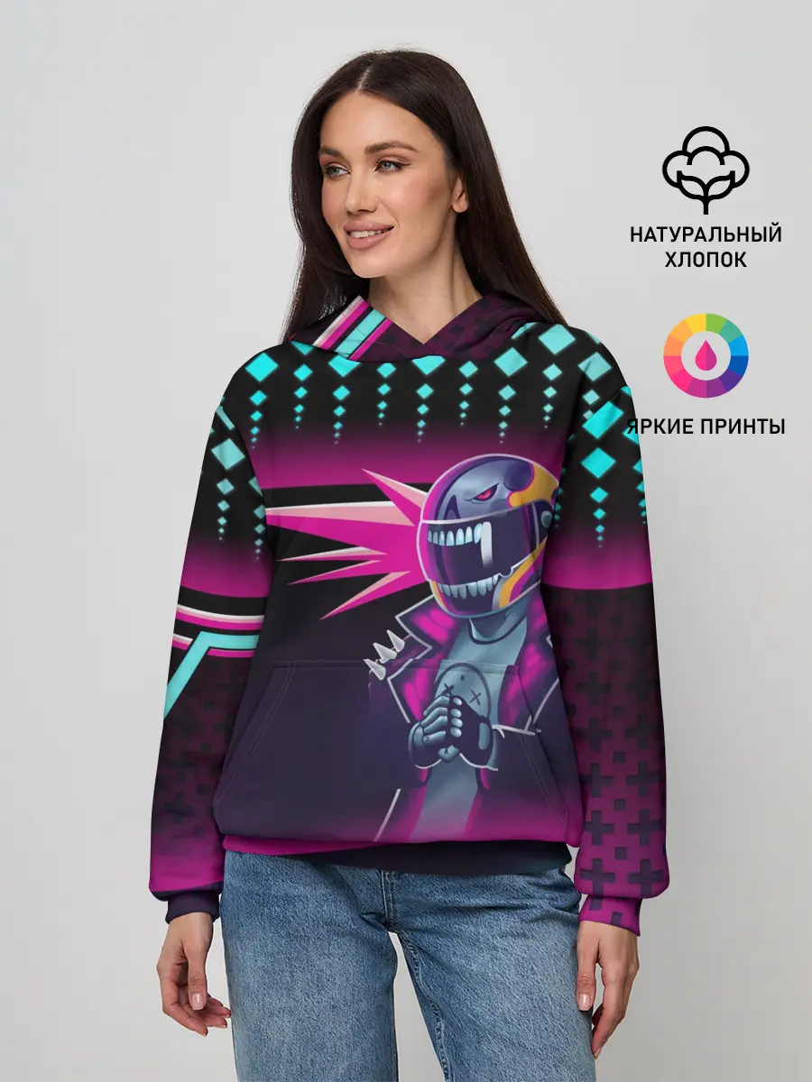 Женское худи / НЕОНОВЫЙ ГОНЩИК