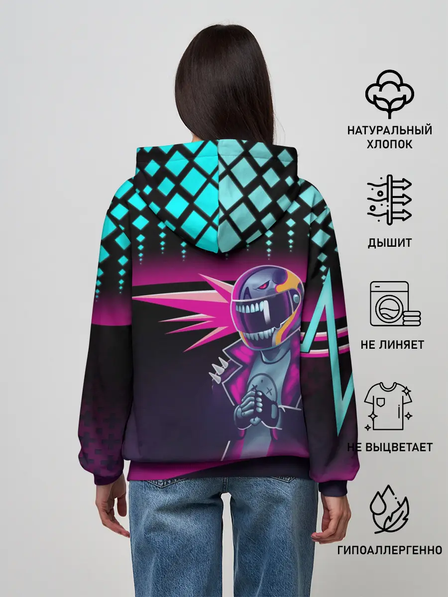 Женское худи / НЕОНОВЫЙ ГОНЩИК