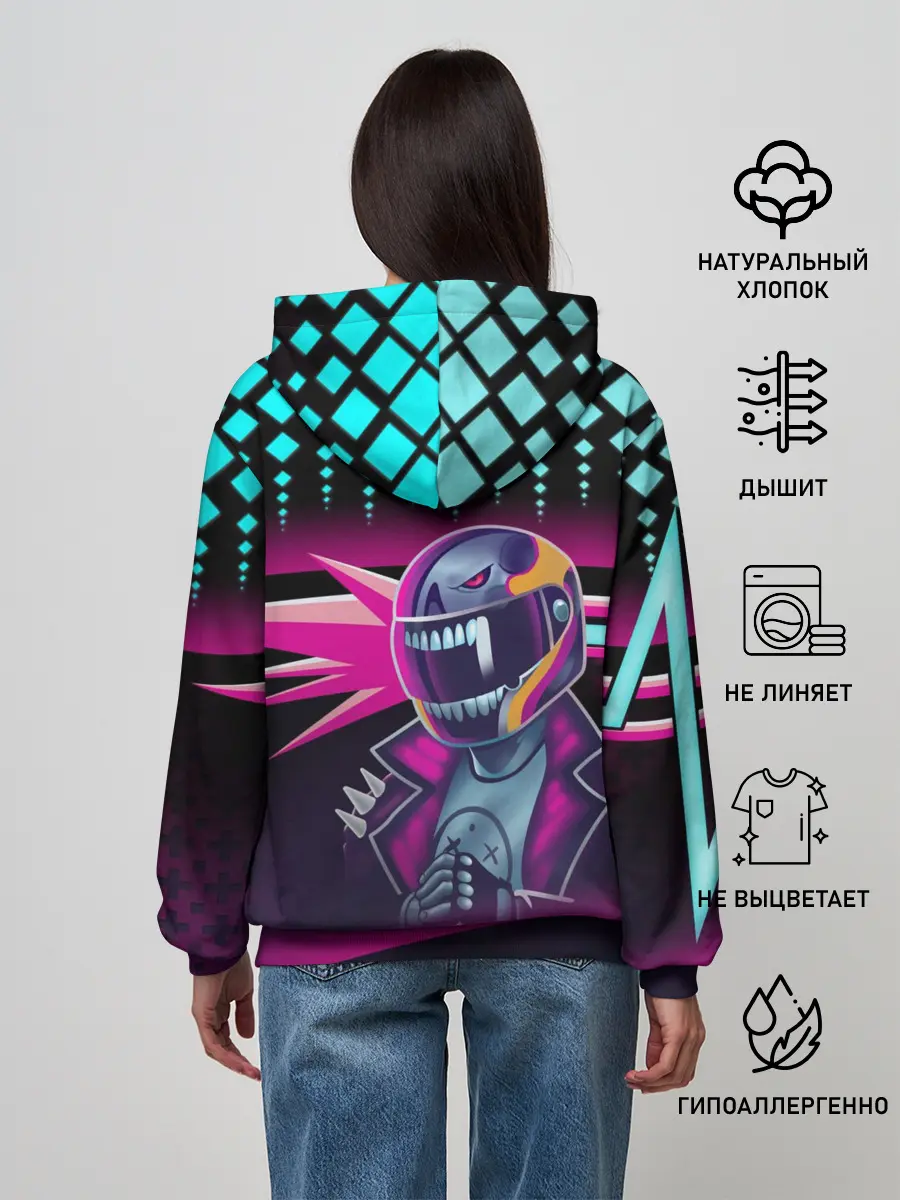 Женское худи / НЕОНОВЫЙ ГОНЩИК