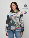 Женское худи / DIGITAL ABSTRACT GLITCH | ГЛИТЧ