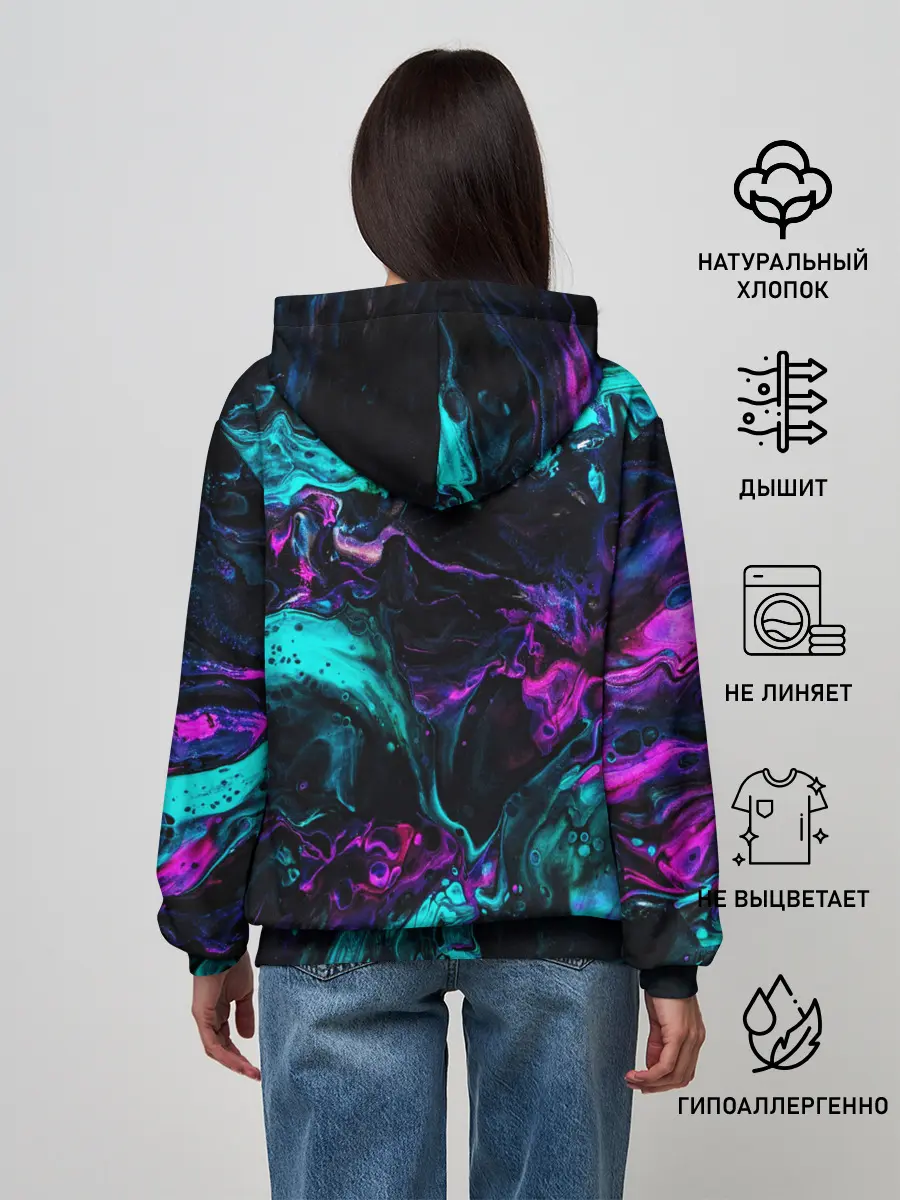 Женское худи / НЕОНОВАЯ АБСТРАКЦИЯ | NEON