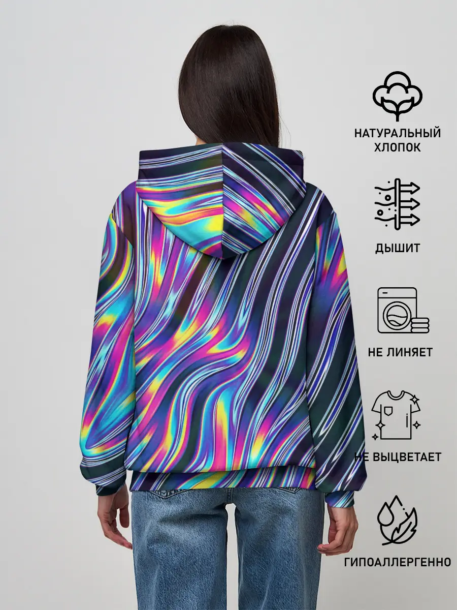 Женское худи / DIGITAL ABSTRACT