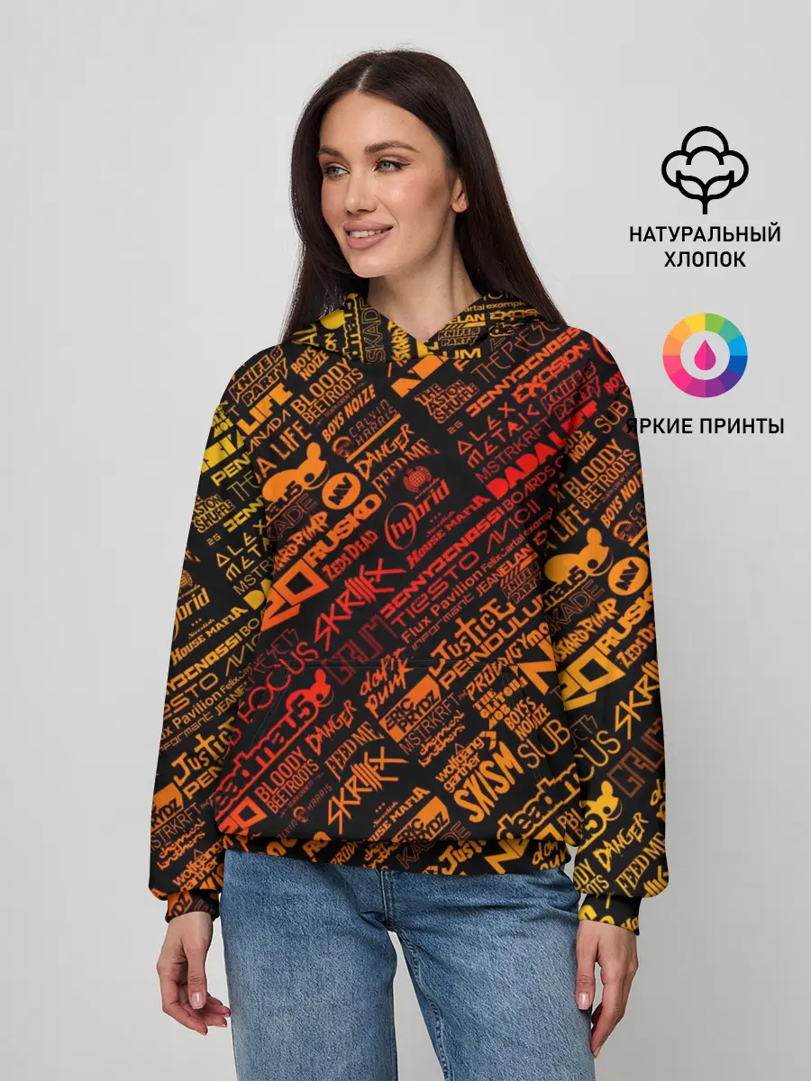 Женское худи / Музыкальные бренды