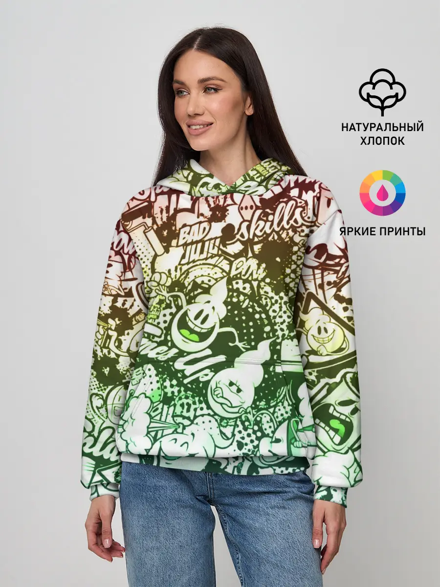 Женское худи / Граффити