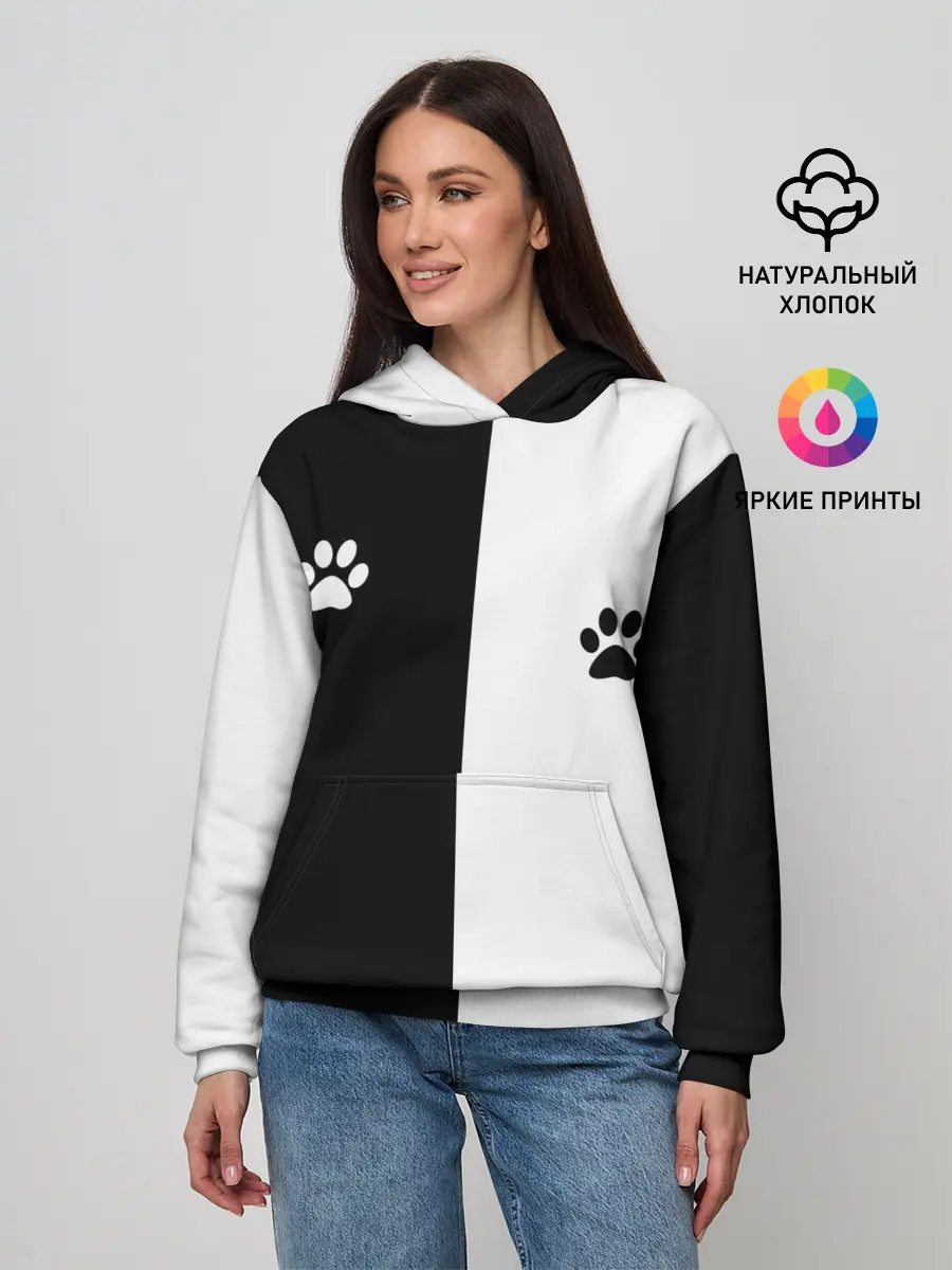 Женское худи / Кошачьи следы