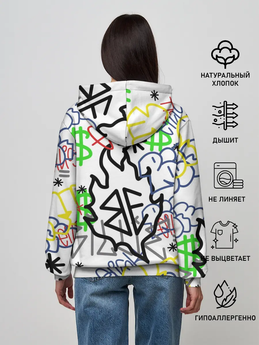 Женское худи / BILLIE EILISH GRAFFITI