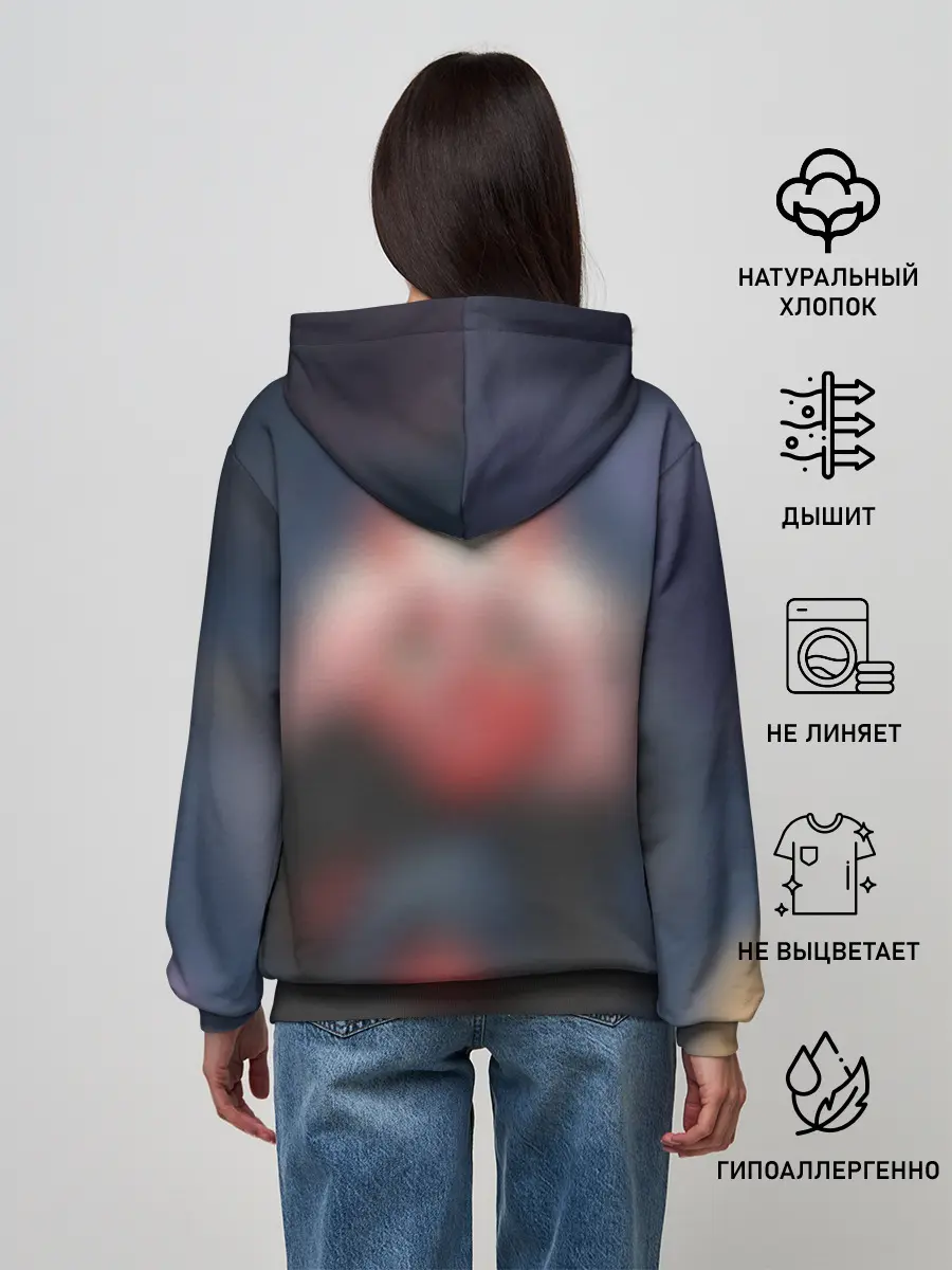 Женское худи / ноль два боится