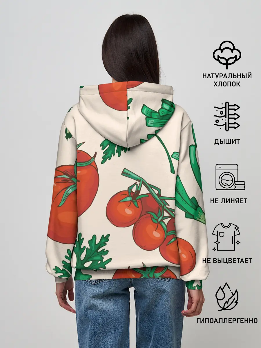 Женское худи / Летние овощи