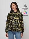 Женское худи / ЛОГОТИПЫ АНИМЕ GOLD