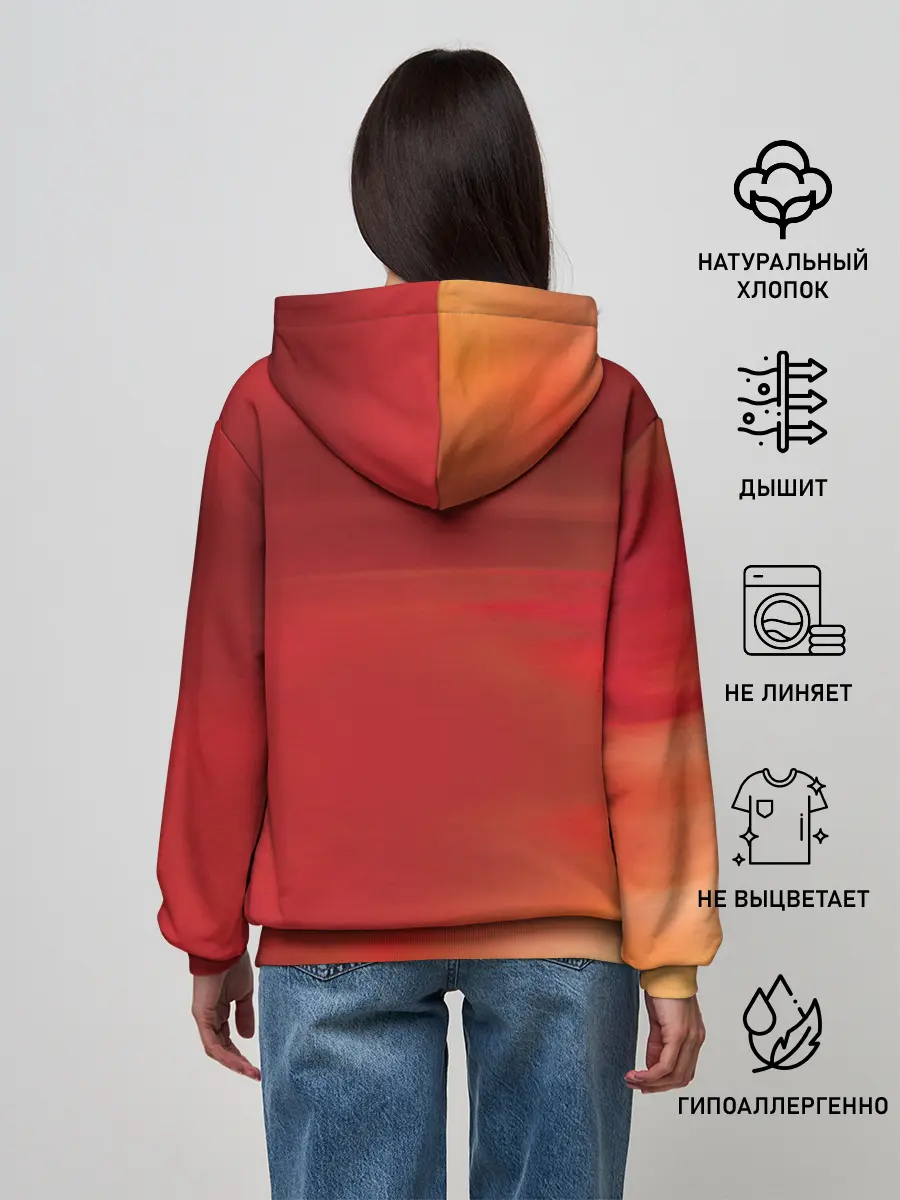 Женское худи / The Flash Logo Pattern