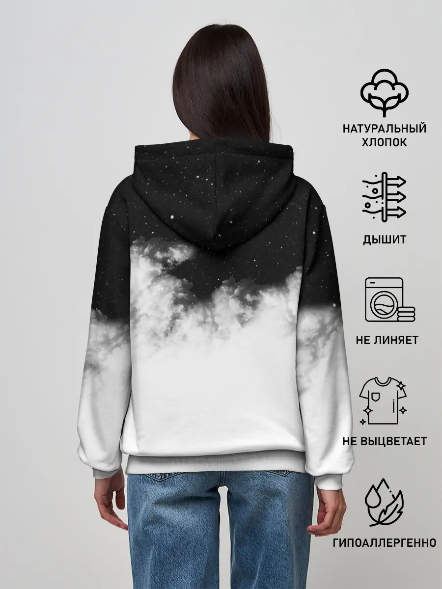 Женское худи / Galaxy wolf